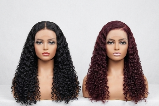 Peruca Lace Front Wig Cacheada Deep Wave Premium